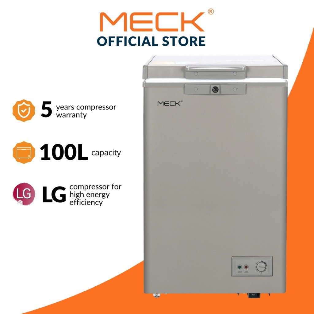 MECK Chest Freezer 100L (LG Compressor) MFZ80 Shopee Malaysia