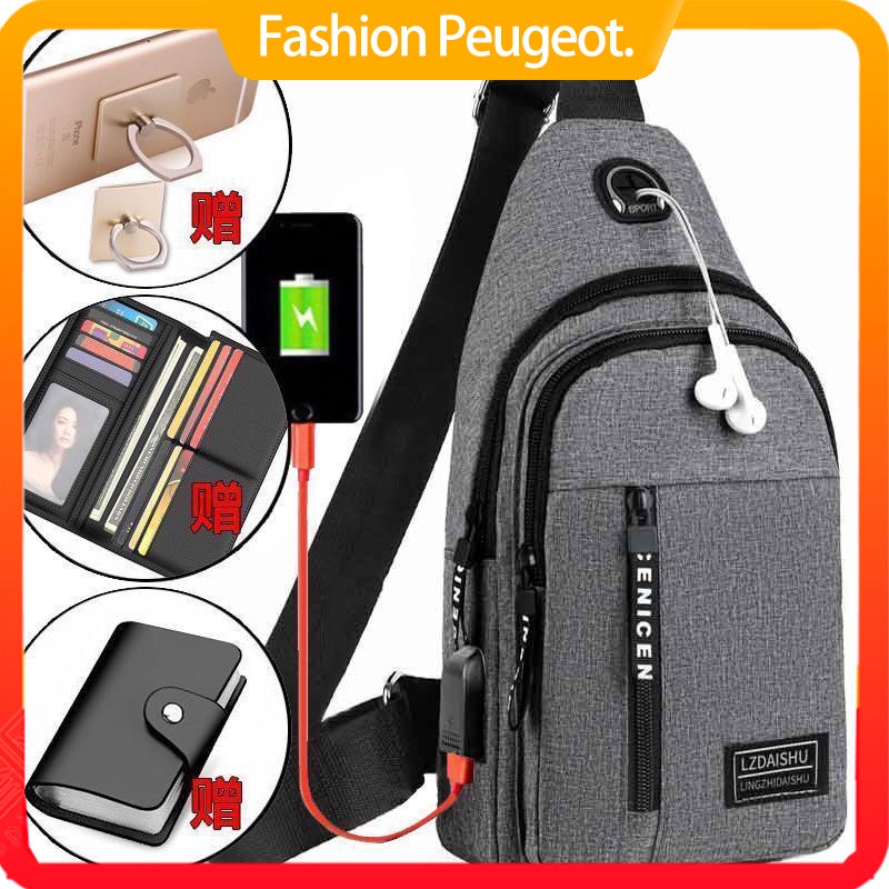 Bag Bagpack Beg Lelaki Chest Bag Sling Bag Men Chest Bag Cross Body Bag