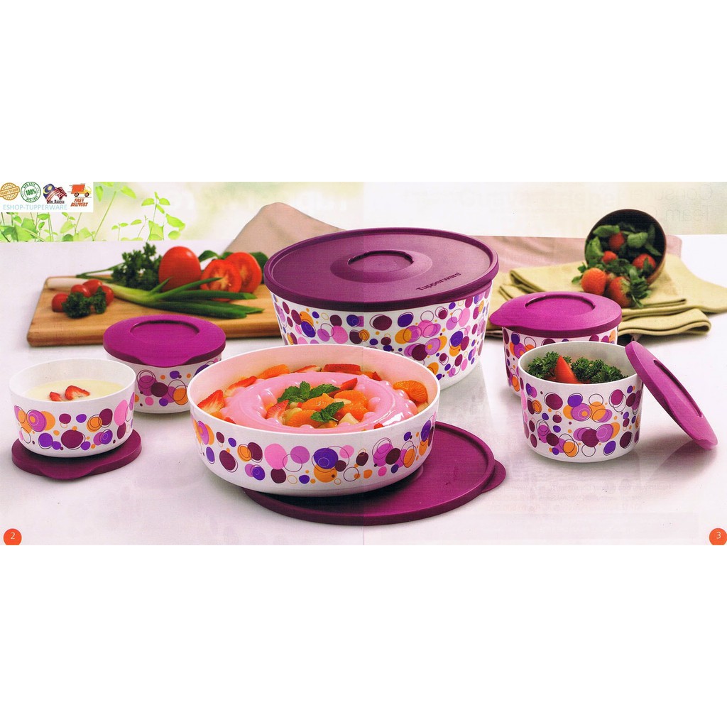 Tupperware Illumina Bowl Combo 800mml&4.3l (2pcs)(IMPORTED) Shopee