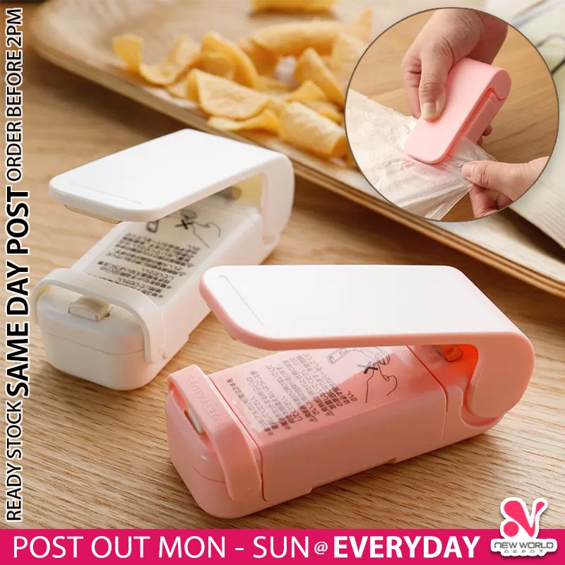 《 》Mini Sealer Machine Food Snack Plastic Packing Heat Sealing Clip Mesin Pengedap Makanan 迷你封口机