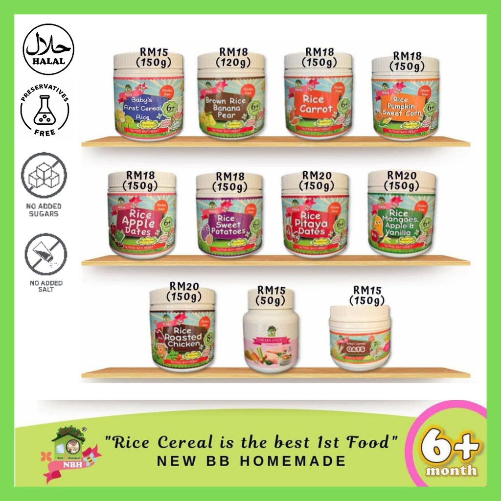 NBH Homemade Baby Food Travel Baby Food Puree/Cereal Makanan Bayi Travel Shopee Malaysia