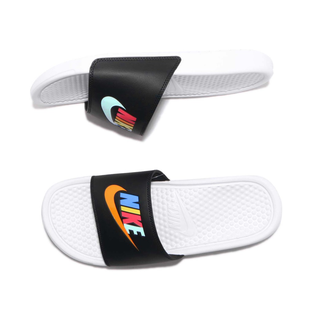nike benassi rainbow