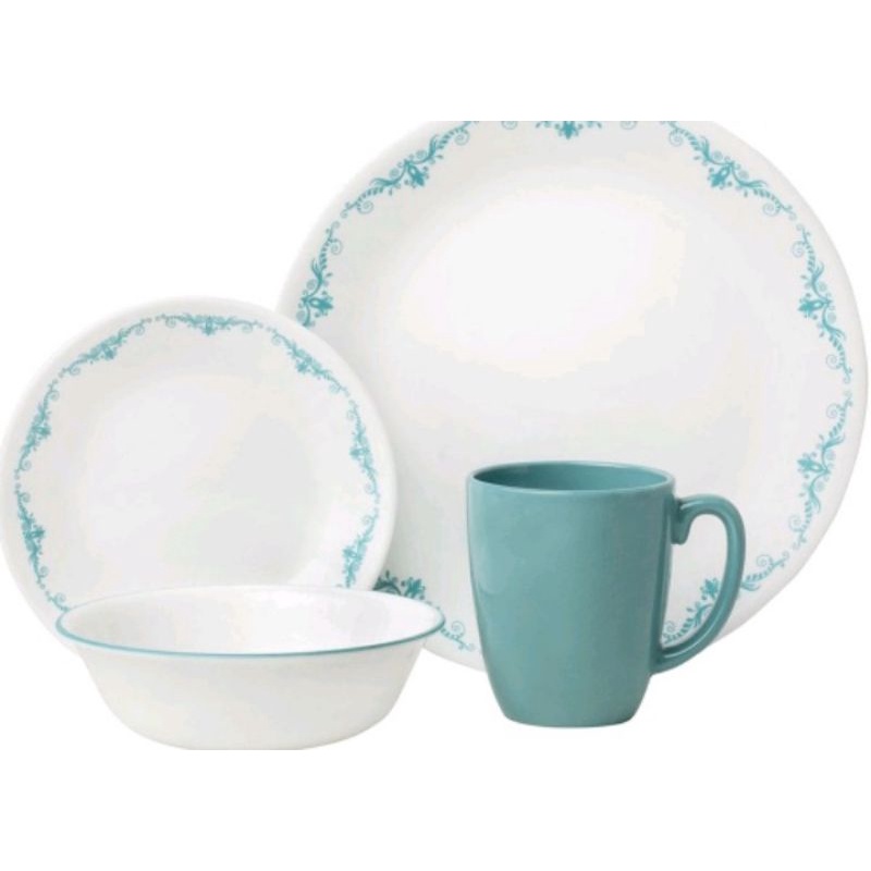 CORELLE GARDEN LACE / CORELLE LIVINGWARE DINNER SET 16PC | Shopee Malaysia