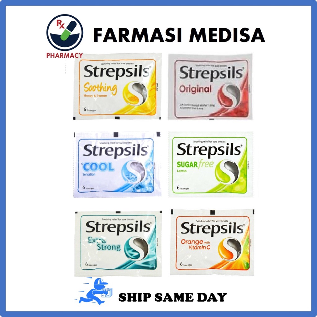 (SHIP SAME DAY) Strepsils Soothing Sore Throat Lozenges ubat sakit