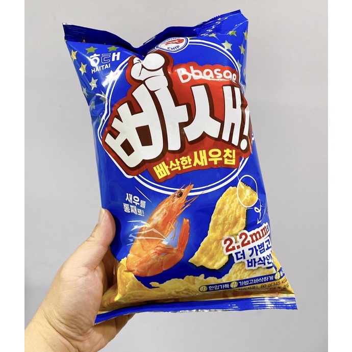 Korea Haitai Crispy Shrimp Flavor Biscuits (60g) Expiration Date 2023.3.15 Shopee Malaysia