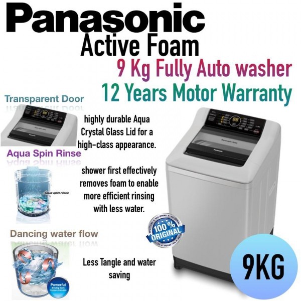 Panasonic Top Load Washer 9kg Activefoam System Na F90a4hrt Shopee Malaysia