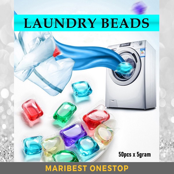 Hyperconcentration Laundry Beads 50 PCS X 5G Mix Colour Laundry Beads