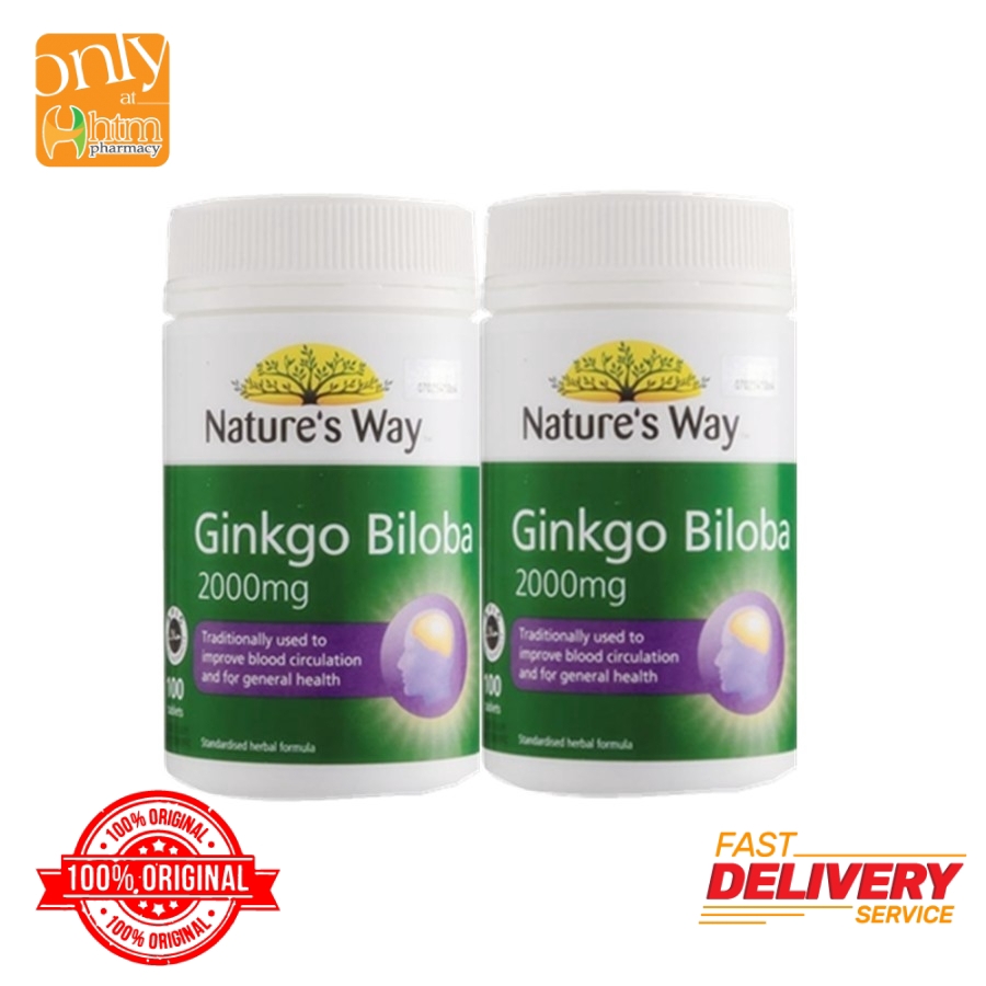 Nature's Way Ginkgo Biloba 2000mg Tablets 2x100's Shopee Malaysia