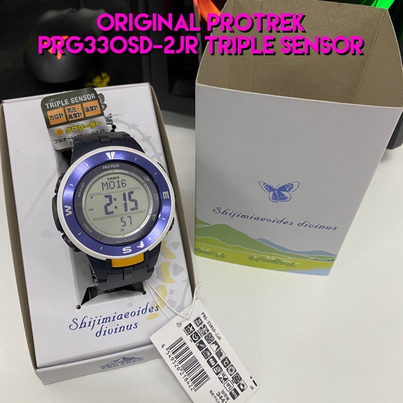 Original Japan Set Protrek Prg 330sd 2jr Prg 330sd 2 Triple Sensor Japan Nature Conversation Association Collab Shopee Malaysia