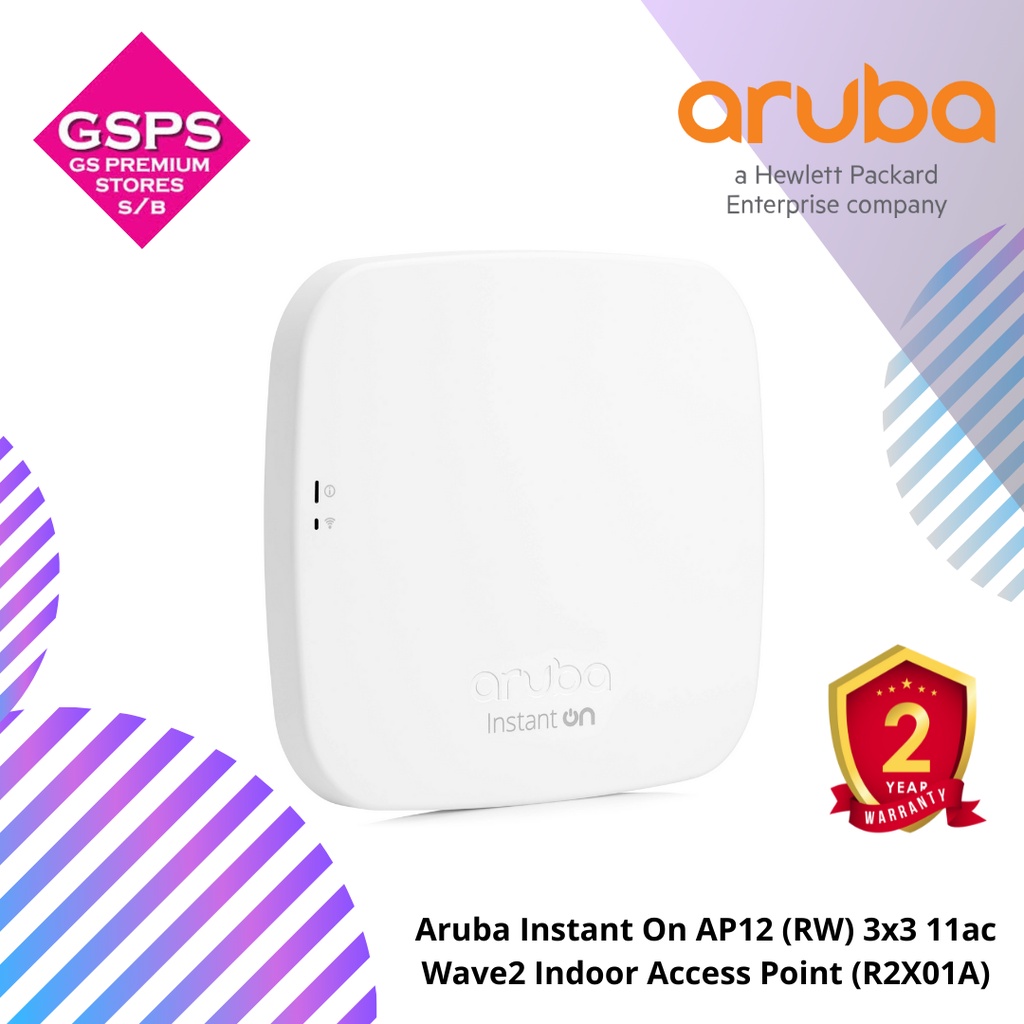 Aruba Instant On AP12 (RW) 3x3 11ac Wave2 Indoor Access Point (R2X01A ...