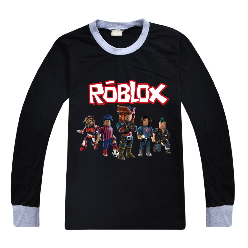 Roblox Red Nose Day 2020 Teens Long Sleeve T Shirt For Boys And Girls Children S Bottom Shirt Cartoon Tops Pure Cotton Shopee Malaysia - roblox codes for clothes girls red