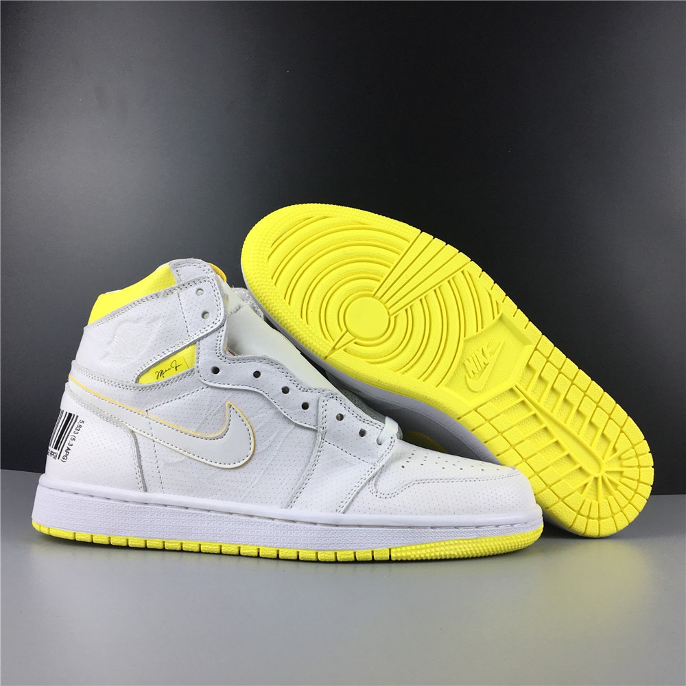 air jordan 1 retro yellow black white