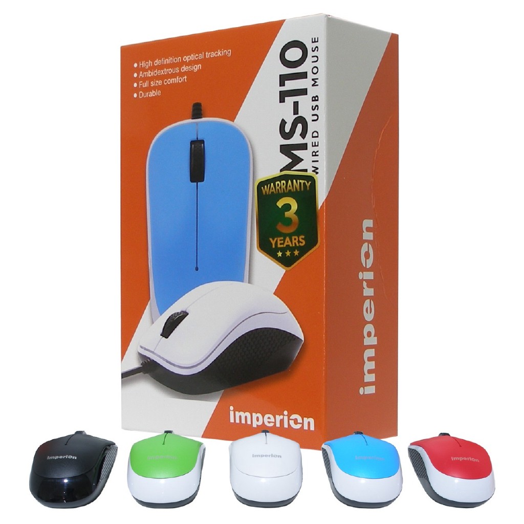 Imperion Ms 110 Wired Mouse Shopee Malaysia