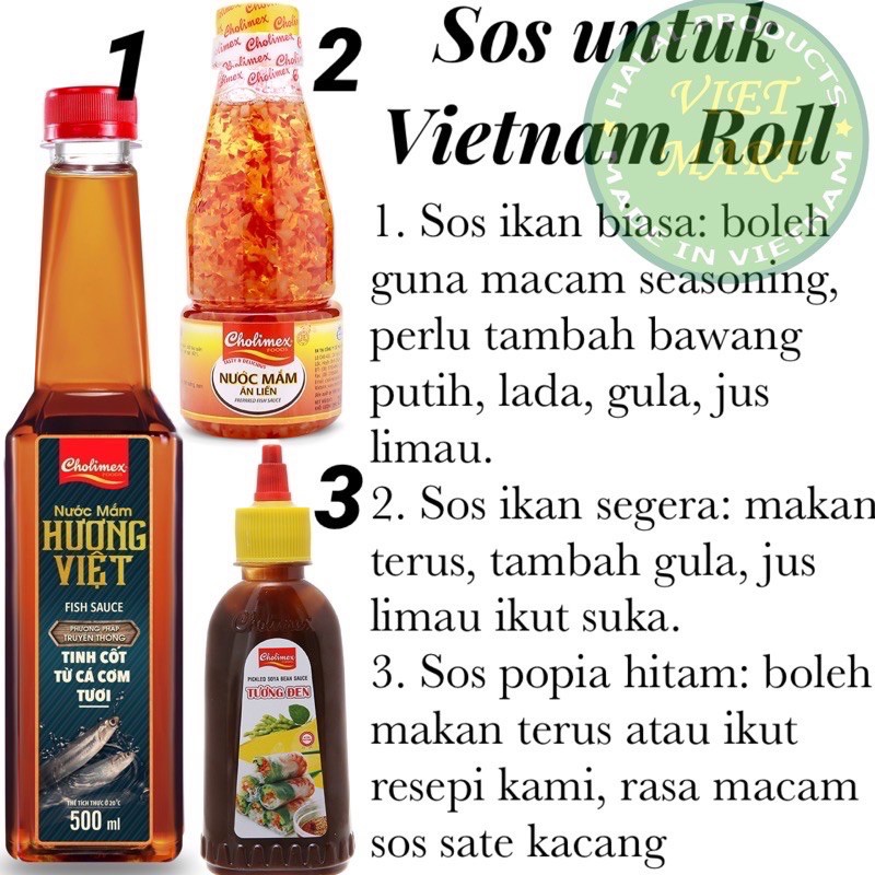 Vietnam Roll Sauce Sos Popia Vietnam Shopee Malaysia