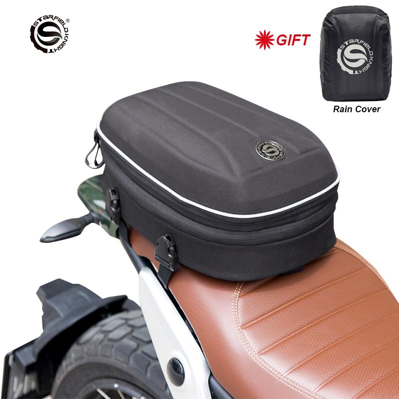 Waterproof Luggage Bag Seat Bag Motorbike Saddle Bags Multifunctional Bike Bag Sport-Red JFG RACING Motorcycle Tail Bag 