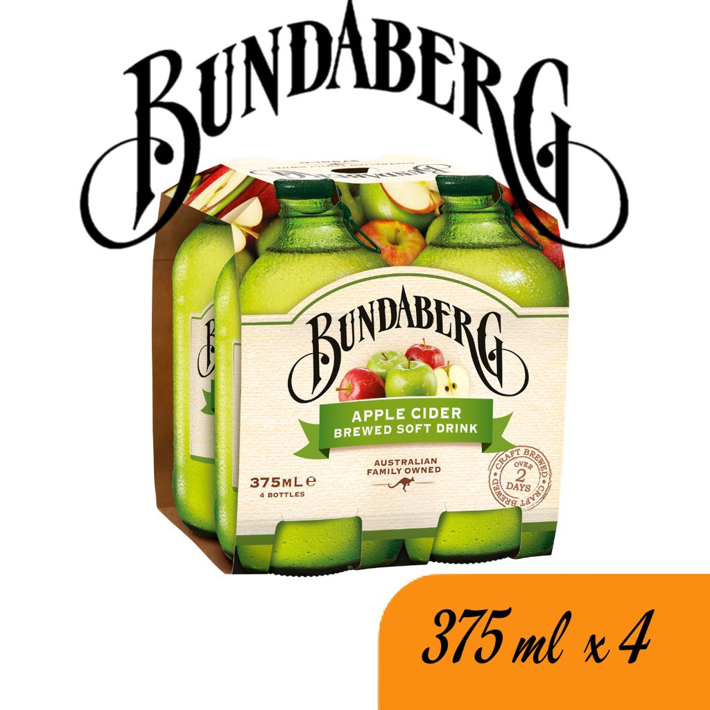 Bundaberg Apple Cider Brewed Soft Drink 4 x 375ml Shopee Malaysia
