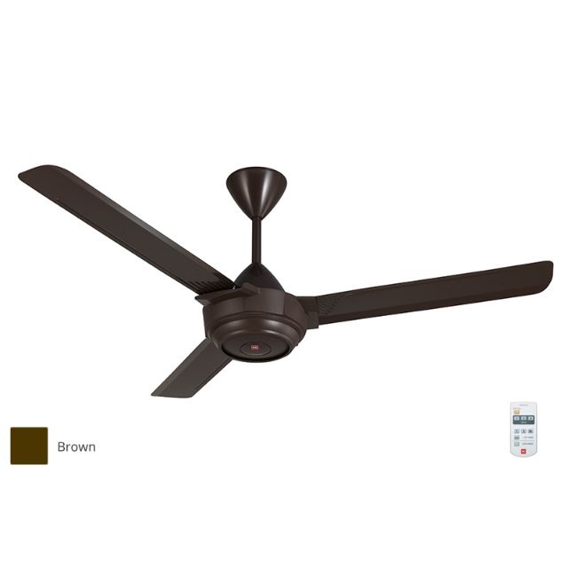 Kdk K14x2 Pbr Remote Control Ceiling Fan 3 Blade Brown