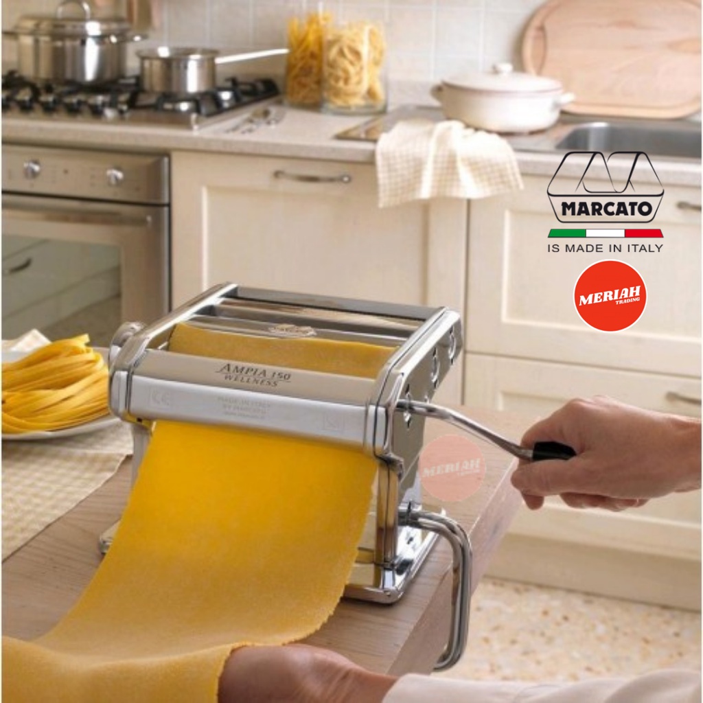 Italy Marcato AMPIA 150 Wellness Manual Pasta Maker Noodle Maker Machine Ampia Mesin Buat Mee 搅面机