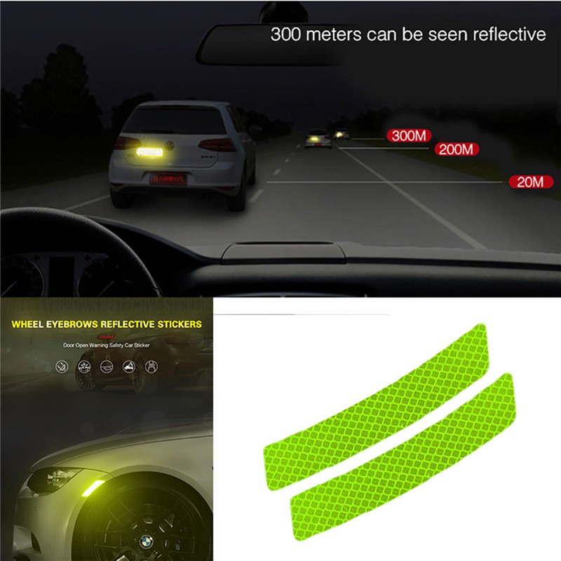 Car Truck Reflective Roll Tape Film Safety Warning Ornament Sticker*Decor 6A 