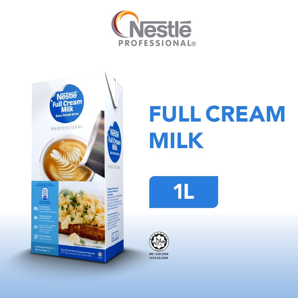 Nestle Full Cream Professional Pack (Barista Coffee Milk) 1 Liter