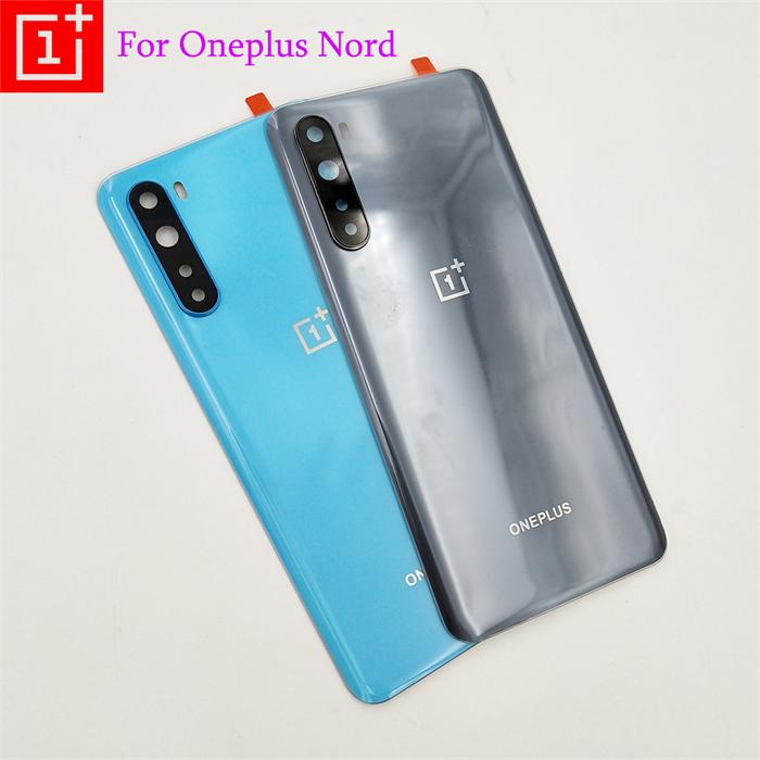 OnePlus Nord Battery Cover Back Glass Rear DoorBack Panel Battery Cover With Camera Lens