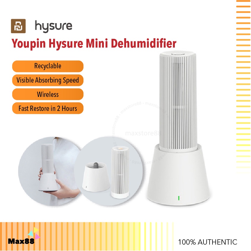 Xiaomi Youpin Hysure Mini Dehumidifier Wardrobe Air Dryer Clothes Dry Heat Wireless Dehydrator For Mildew Proof Moisture