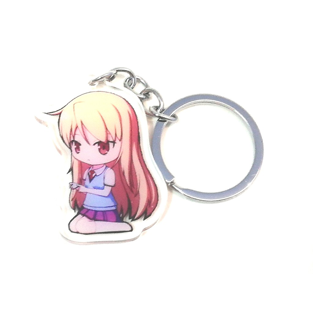 Anime Pet Girl of Sakurasou Mashiro Shiina Acrylique Keychain Strap figure keyring 