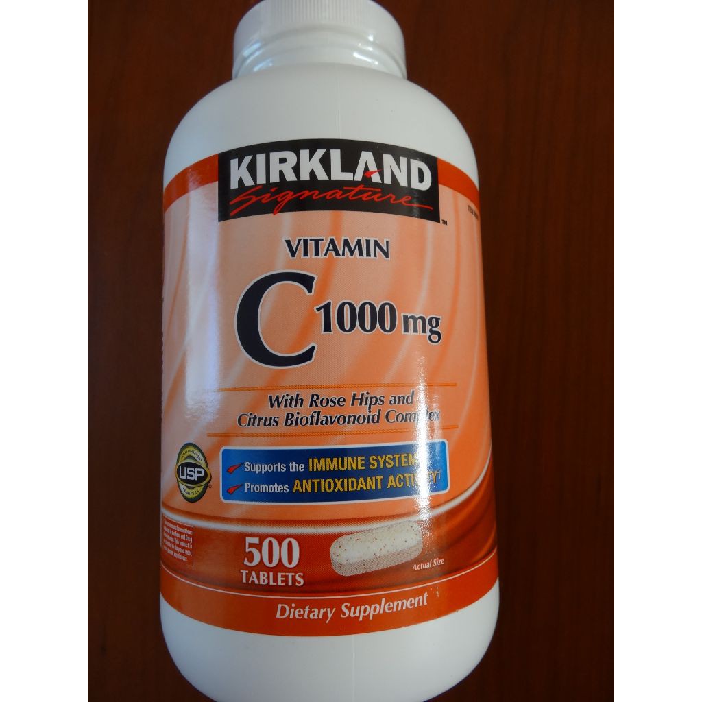 Ready Stock Kirkland Signature Vitamin C 1000mg 500 Tablets Genuine Imported Product Shopee Malaysia