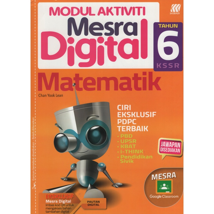 Modul Aktiviti Mesra Digital Matematik Tahun 6 KSSR  Shopee Malaysia