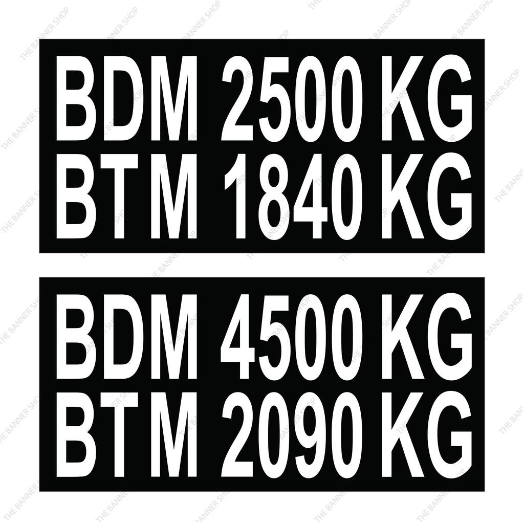 BDM BTM Lorry Sticker Follow JPJ Standard Customizable Shopee Malaysia