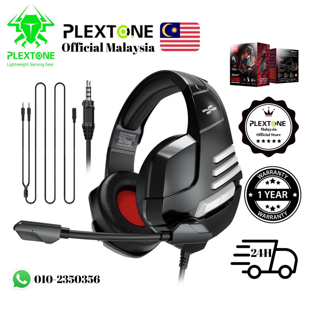 PLEXTONE G700 Super Lightweight Gaming Gear EXTRA BASS 3.5mm Audio Headset Stereo Gamer Headphones