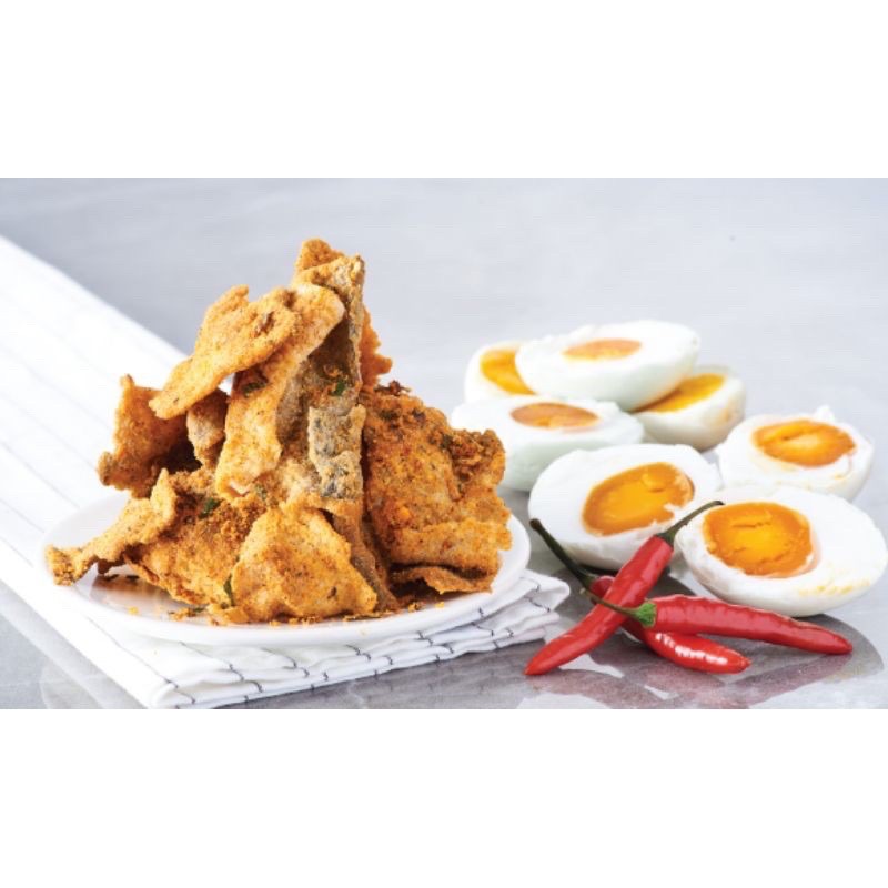 Spicy Salted Egg Fish Skin （80g)