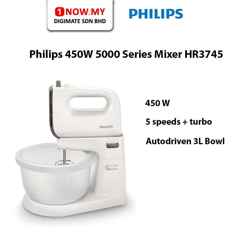 Philips 450W 5000 Series Mixer HR3745 Shopee Malaysia