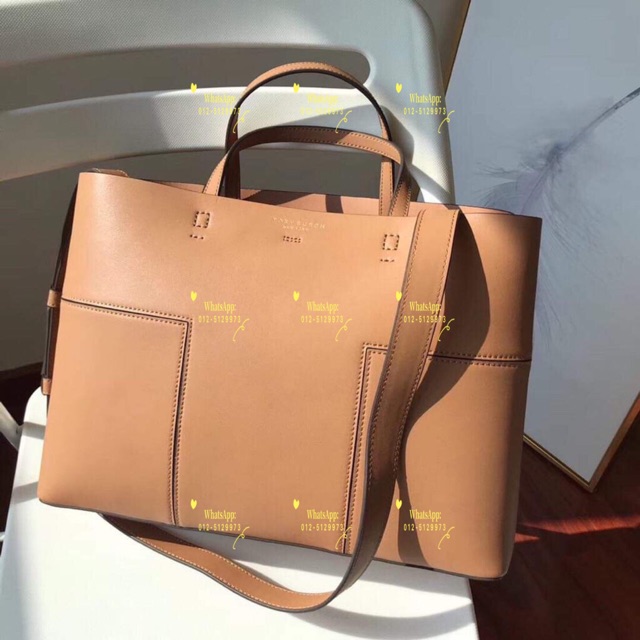 Tory Burch BLOCK-T TRIPLE-COMPARTMENT TOTE | Shopee Malaysia