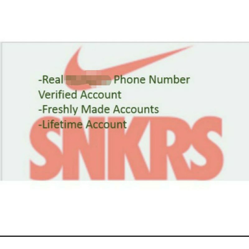 Won boog Waarneembaar Ready Stock)Nike SNKRS Phone Number Verified Account with 5 days  warranty(Catchall Account) | Shopee Malaysia