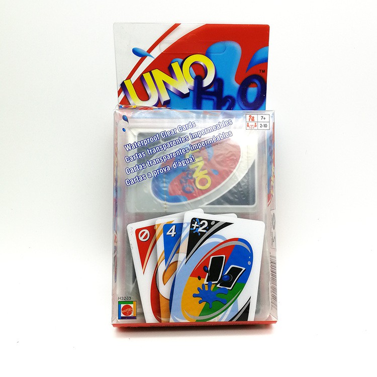 Uno H2o Waterproof Clear Game Playing Card Family Fun Toy Games Gift Shopee Malaysia