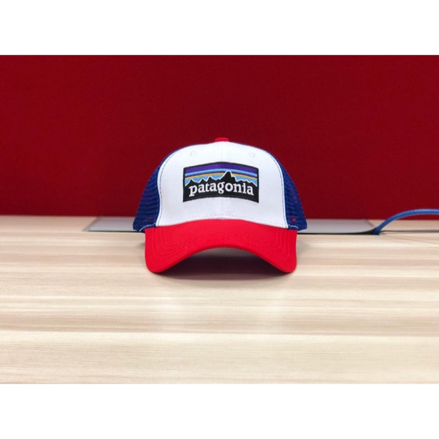 patagonia trucker hat red