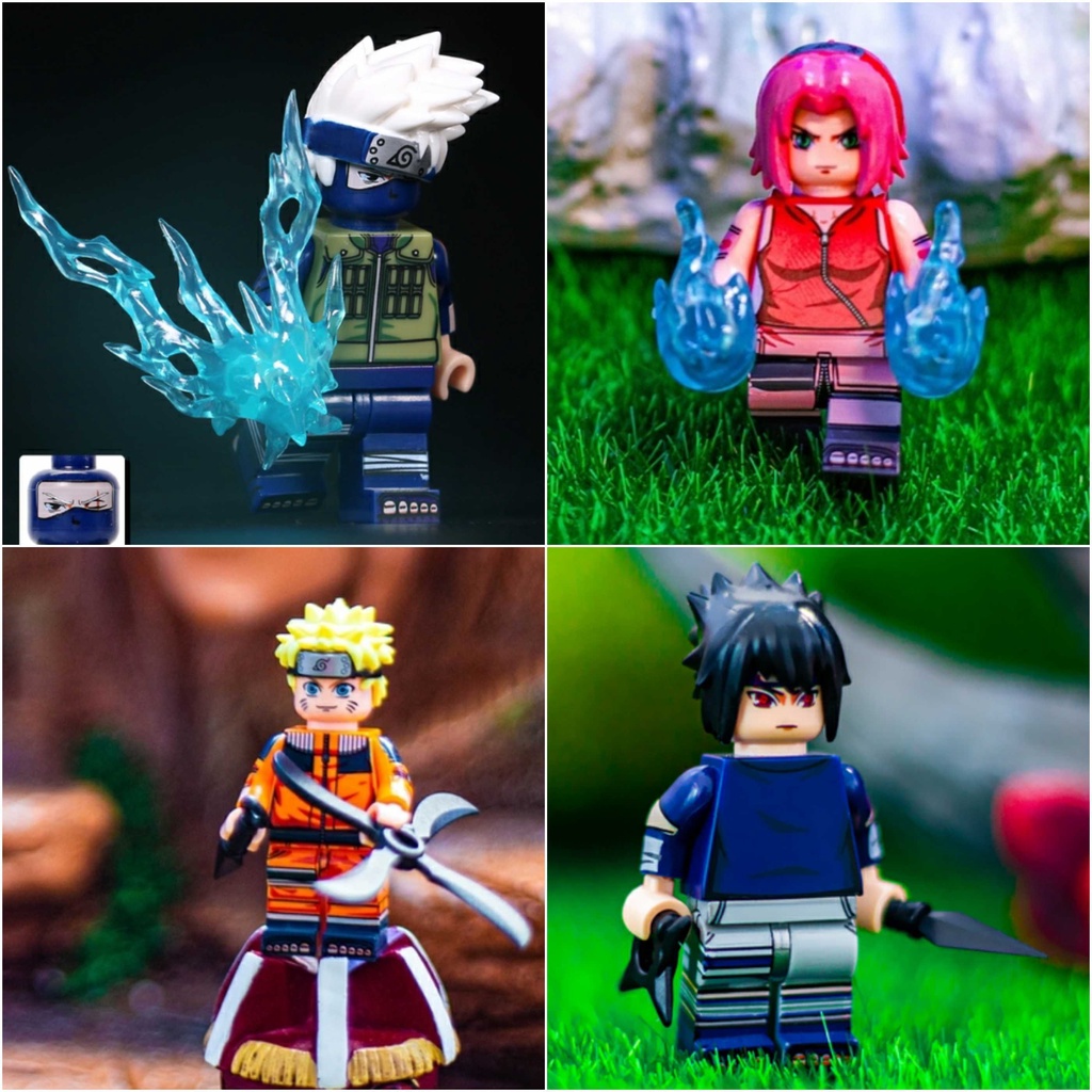 Lego naruto 7 kakashi sasuke sakura team Shopee Malaysia
