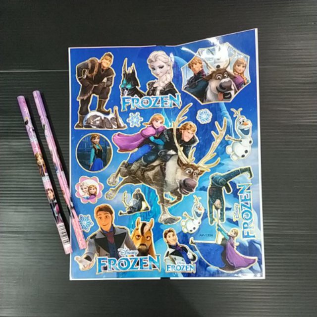 Frozen Sticker + Free Gift Frozen Pencil (2pcs) Shopee Malaysia