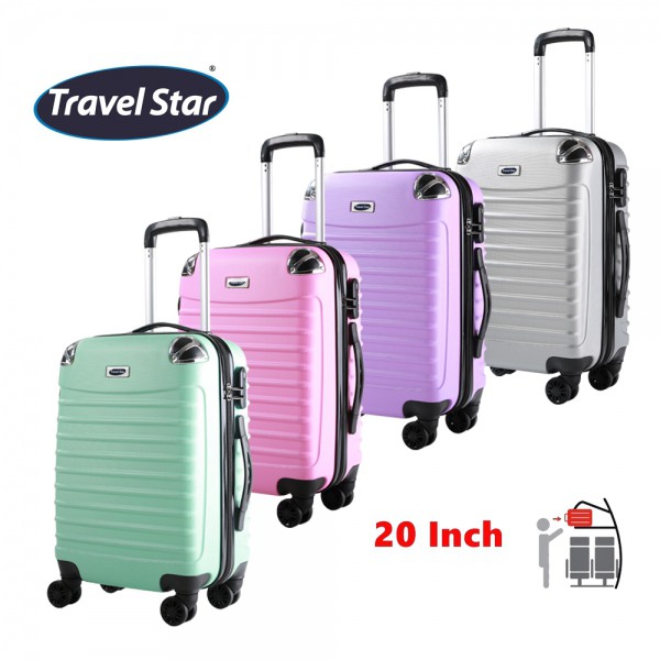 Travel Star 108 20 Inch Cabin Size Hard Case Luggage Free