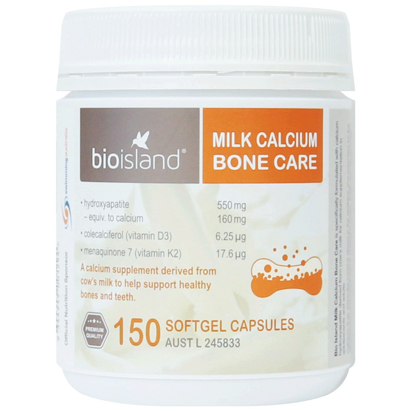 Bio Island Milk Calcium Bone Care 150 Softgel Capsules Shopee Malaysia