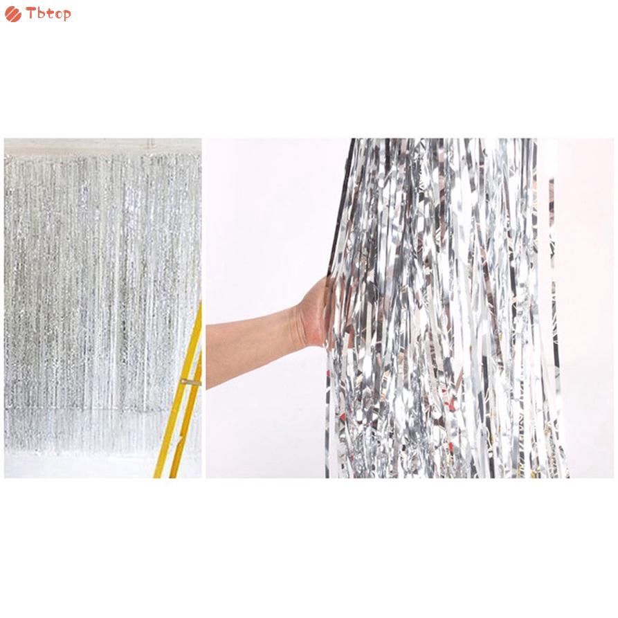 Wedding Party Decor Shimmer Foil Glitter Backdrop Curtain Window