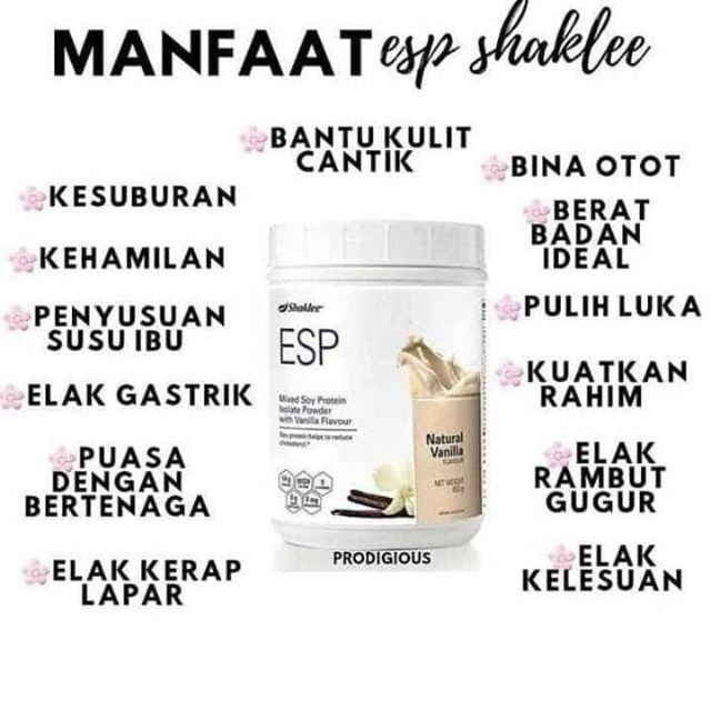 Minuman Esp Shaklee Original Hq Perisa Vanila Shopee Malaysia