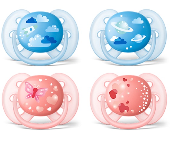 [made in England] Philips AVENT Ultra Soft Pacifier 618m Mix Deco