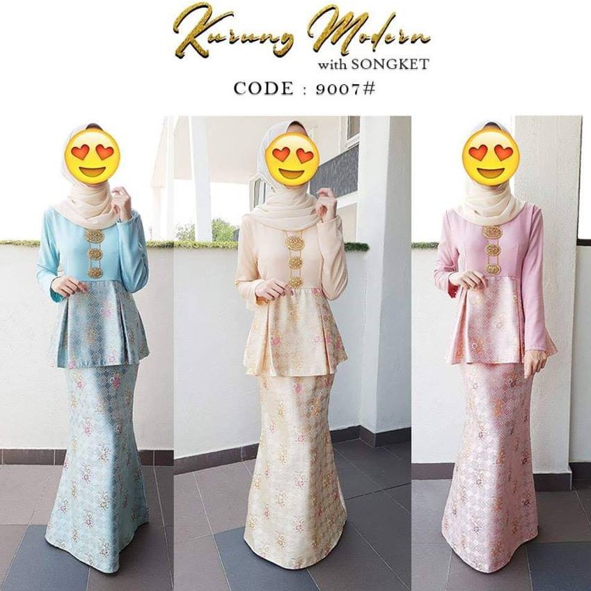 PLUS SIZE L 4XL 2019 KURUNG MODEN BROCADE MURAHH 