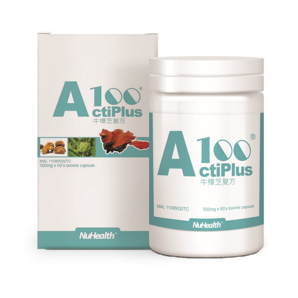 ActiPlus 100 Fungi Phellinus Linteus for Liver Health 牛樟芝複方 x 60 ...