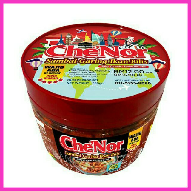 NEW PROMOTION 2020 NEW PACKAGING & READY STOCK Sambal garing che nor