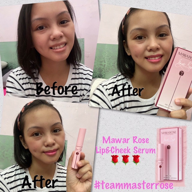 Clear Stock Free Gift Shipping Original Mawarose Lip Cheek Serum By Mawar Rashid Shopee Malaysia