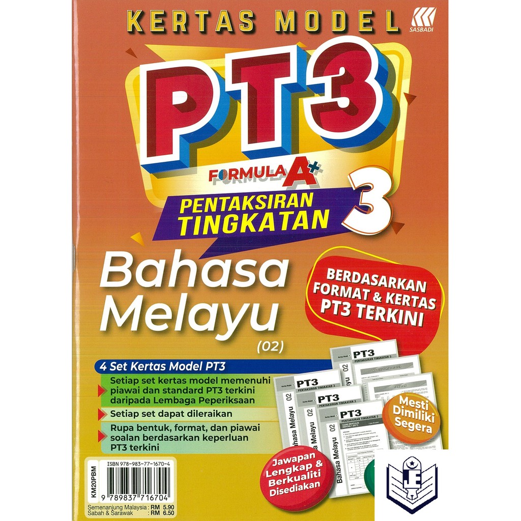 Buy Kertas Model PT3 Formula A+ Bahasa Melayu Tingkatan 3 [Sasbadi