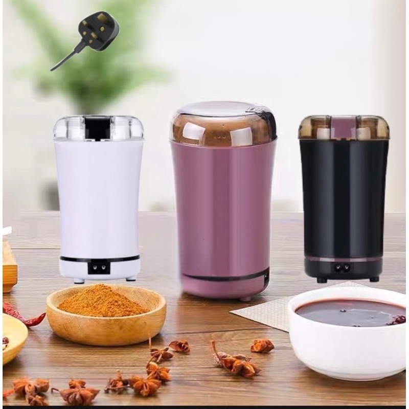 Mini Coffee Grinding Machine Flour Grinder Seed Mill and Grains Beans Spice Grinder Electric Automatic Wheat Mill Blender